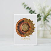 Cancun Maya Zon en Maan symbool Briefkaart (Staand voorkant)