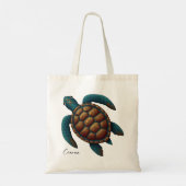Cancun Mayan ontwerp zeeschildpad Tote Bag (Achterkant)