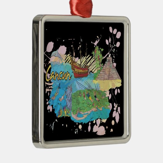 Cancun Metalen Ornament (Rechts)