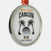 Cancún Metalen Ornament (Rechts)