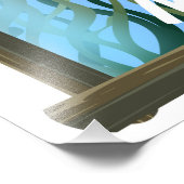 Cancun Mexicaanse tropische reisposter Foto Afdruk (Hoek)