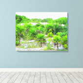 CANCUN, MEXICO #14 CANVAS PRINT (Insitu (Houten vloer))