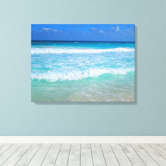 CANCUN, MEXICO #1 CANVAS AFDRUK (Insitu (Houten vloer))