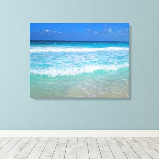 CANCUN, MEXICO #1 CANVAS AFDRUK (Insitu (Houten vloer))