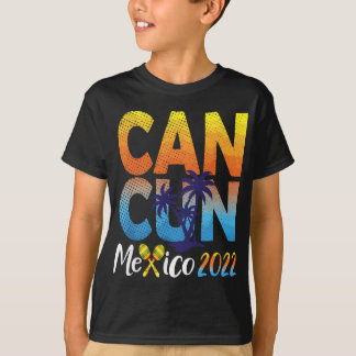 Cancun Mexico 2022 Souvenir Matching Family Vacati T-shirt