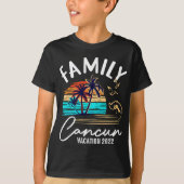 CANCUN MEXICO 2022 Vacation Beach Matching Family T-shirt (Voorkant)