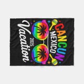 Cancun Mexico 2025 Vacation Travel Trip Beach Summ Fleece Deken (Voorkant (Horizontaal))