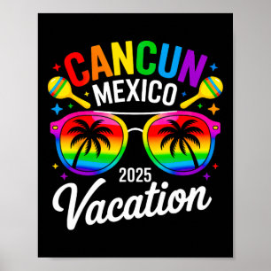 Cancun Mexico 2025 Vakantie Reis Trip Strand Zomer Poster