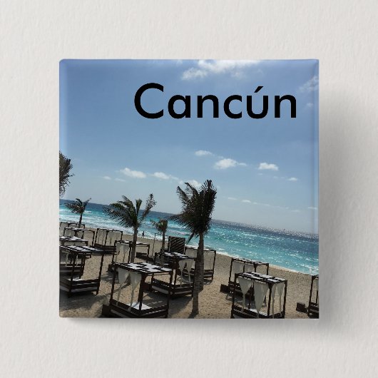Cancún (Mexico) - 2-inch Square Button  (Voorkant)