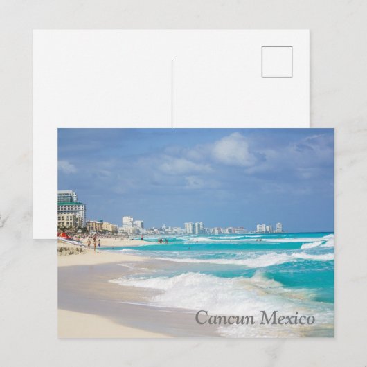Cancun Mexico Beach Briefkaart (Voorkant / Achterkant)