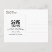 Cancun Mexico Beach Bruiloft Save the Date Aankondigingskaart (Achterkant)