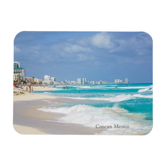 Cancun Mexico Beach Magnet Magneet (Horizontaal)