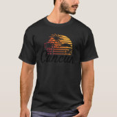 Cancun Mexico Beach Palm Tree Party Bestemming GI T-shirt (Voorkant)