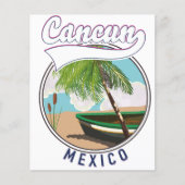 Cancun Mexico Beach-reisreis logo (Voorkant)