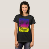 Cancun Mexico Beach Spring Break Vakantie Surfen T-shirt (Voorkant volledig)