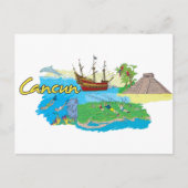 Cancun, Mexico beroemde stad Briefkaart (Voorkant)