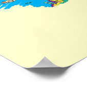 Cancun, Mexico beroemde stad Poster (Hoek)