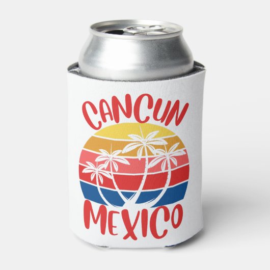 Cancun, Mexico Blikjeskoeler (Blikje Voorkant)