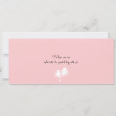 Cancun Mexico Boarding Pass Destination Wedding Kaart (Achterkant)