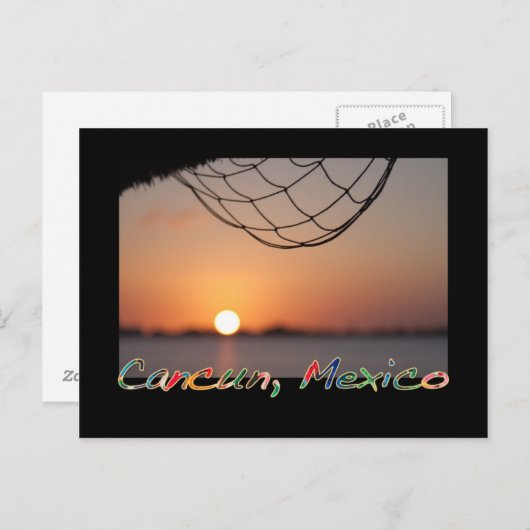 Cancun Mexico Briefkaart (Voorkant / Achterkant)