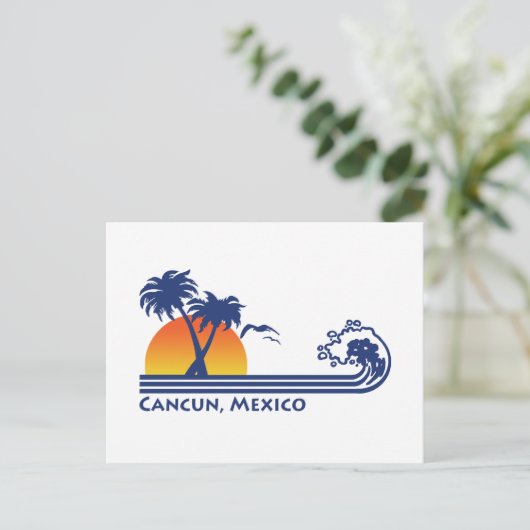Cancun Mexico Briefkaart (Staand voorkant)