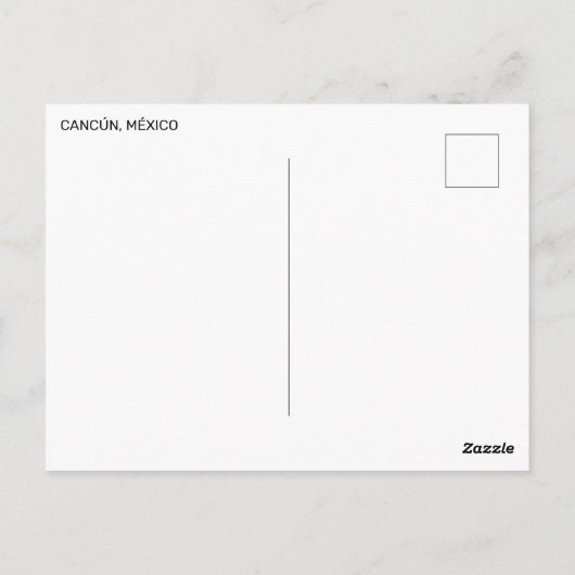 Cancún, Mexico Briefkaart (Achterkant)