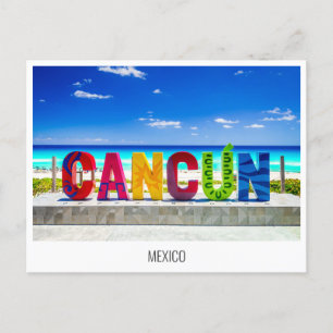 Cancun, Mexico-briefkaart Feestdagenkaart