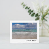 Cancun Mexico Caribische Oceaan | Beach Briefkaart (Staand voorkant)