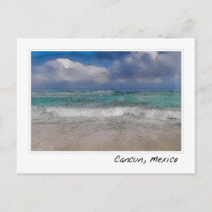 Cancun Mexico Caribische Oceaan Beach Briefkaart