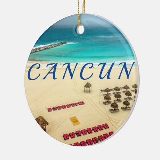 Cancun Mexico Ceramic Ornament (Links)