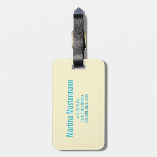 Cancun Mexico Dancing Cactus Tequila Bagagelabel (Achterkant verticaal)