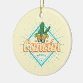 Cancun Mexico Dancing Cactus  Tequila Keramisch Ornament