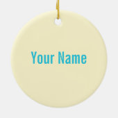 Cancun Mexico Dancing Cactus  Tequila Keramisch Ornament (Achterkant)