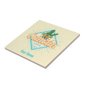 Cancun Mexico Dancing Cactus Tequila Tegeltje (Zijkant)