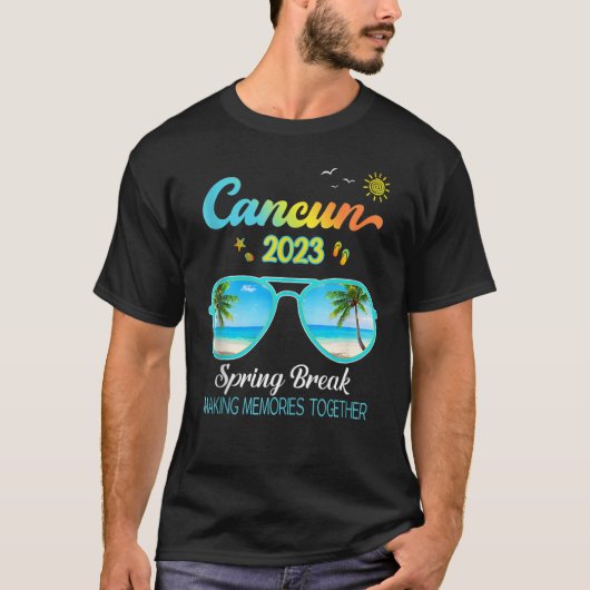 Cancun Mexico Family Trip 2023 T-shirt (Voorkant)