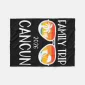 Cancun Mexico Family Trip 2026 Weekend Vacation Ma Fleece Deken (Voorkant (Horizontaal))