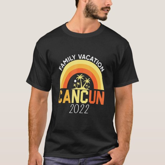 Cancun Mexico Family Vacation 2022 Souvenir Matchi T-shirt (Voorkant)