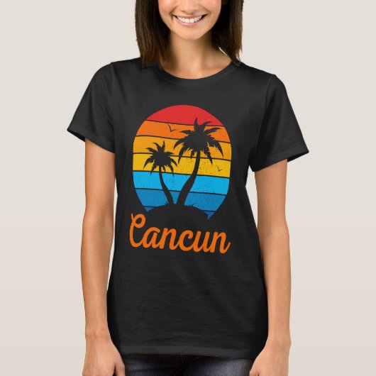 Cancun Mexico Family Vacation Beach Tropical T-shirt (Voorkant)