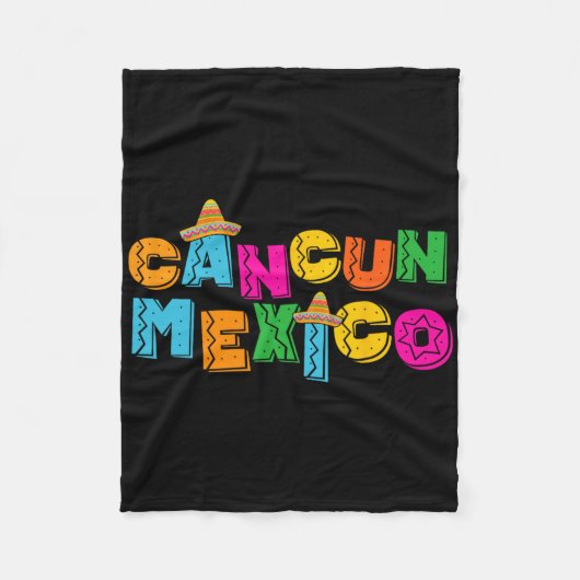 Cancun Mexico  Fleece Deken (Voorkant)