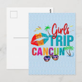 Cancun Mexico Girls trip Colorful Briefkaart (Voorkant / Achterkant)
