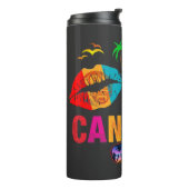 Cancun Mexico Girls trip Colorful Vacations Thermosbeker (Gedraaid links)
