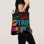 Cancun Mexico Girls trip Colorful Vacations Tote Bag (Dichtbij)