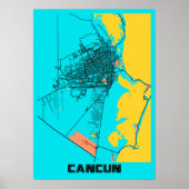 Cancun - Mexico Gloria City Map Poster (Voorkant)