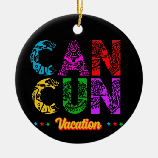 Cancun Mexico Group Vacation Adventure Keramisch Ornament (Voorkant)
