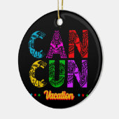 Cancun Mexico Group Vacation Adventure Keramisch Ornament (Links)