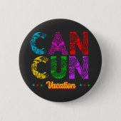Cancun Mexico Group Vacation Adventure Ronde Button 5,7 Cm (Voorkant)