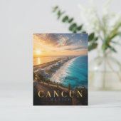 Cancun Mexico Hotel Zone REALMS Briefkaart (Staand voorkant)