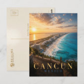 Cancun Mexico Hotel Zone REALMS Briefkaart (Voorkant / Achterkant)
