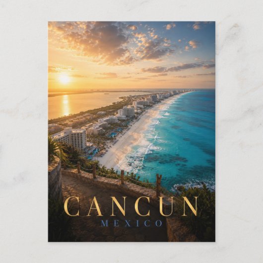 Cancun Mexico Hotel Zone REALMS Briefkaart (Voorkant)