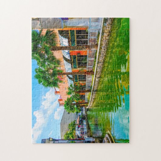 Cancun Mexico. Jigzaag Puzzle Legpuzzel (Verticaal)